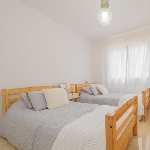 Wake up well-rested in the comfy beds and get ready for another day of sun