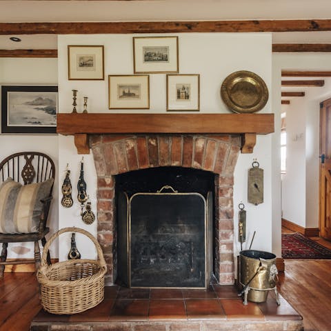 Get a roaring fire going in the colder months