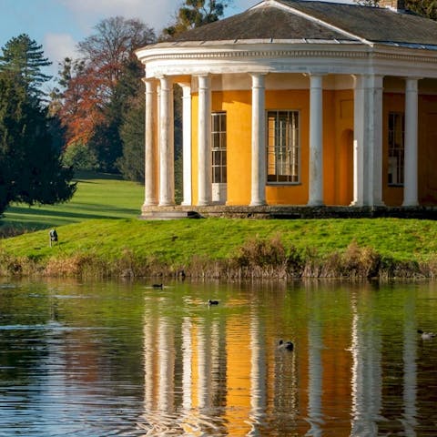 Explore the 18th-century manor house at West Wycombe Park, a short drive away