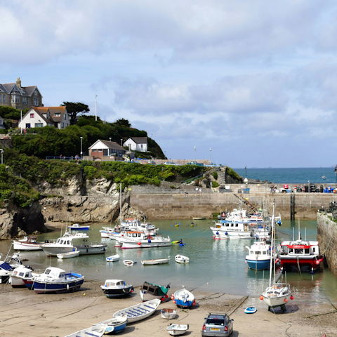 Reach the beach and Newquay harbour in just a few minutes