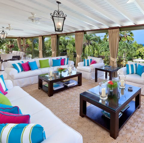 Entertain with ease on the huge covered terrace