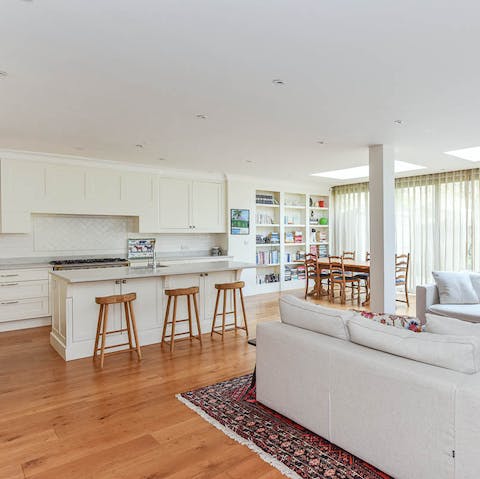 Entertain with ease in the open-plan kitchen-diner