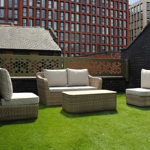 Soak up the sun on the rooftop terrace