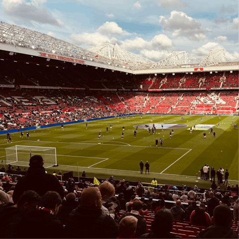 Catch a match at Old Trafford, only an eleven-minute drive away
