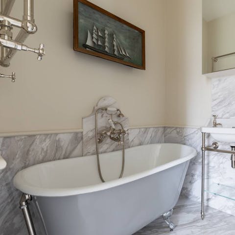 Have a long soak in the bath after a big day of sightseeing