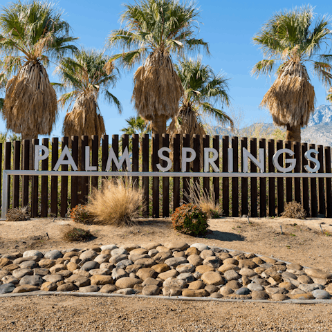 Take a drive to nearby Palm Springs