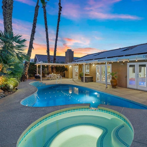 Stargaze from the hot tub or pool