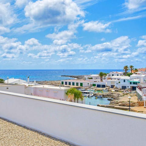 Enjoy the close sea views and salty air from the rooftop