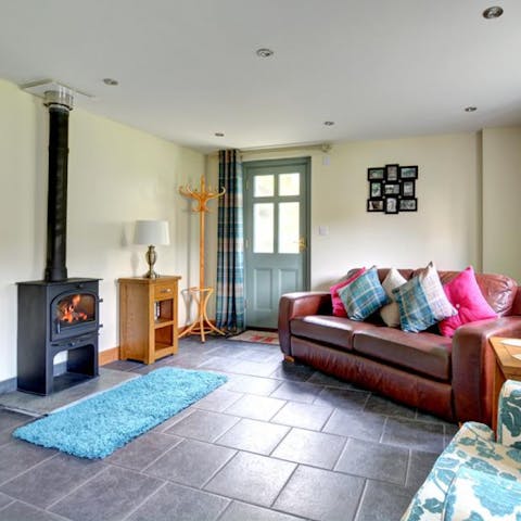 Cosy up in front of the wood burner after a long country walk