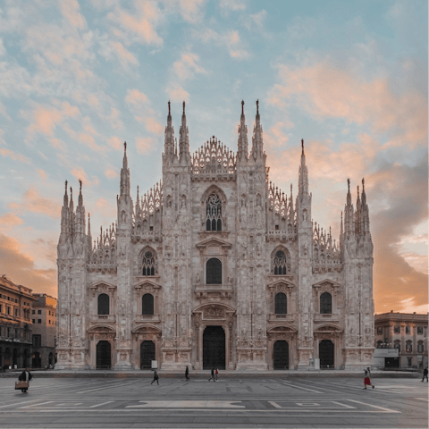 Stay just a short stroll from Milan's Duomo