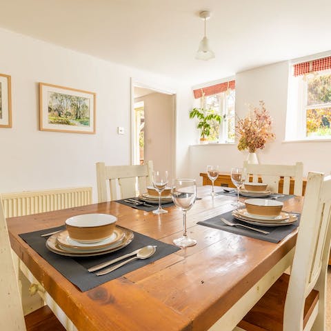 Serve up traditional English countryside meals at the dining area – roast dinner anyone?