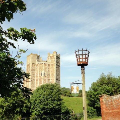 Take in views of the majestic Orford Castle from your home