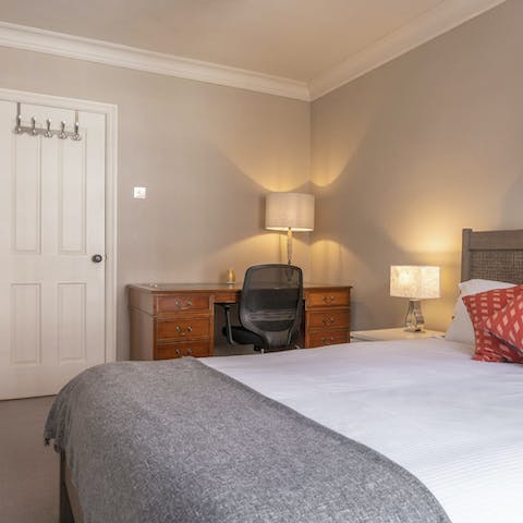 Catch up on work while you're away at the handy desk