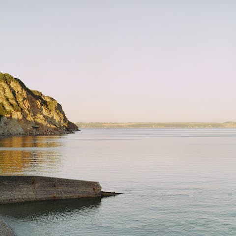 Stay in picturesque Charlestown, three minutes' walk from the quay