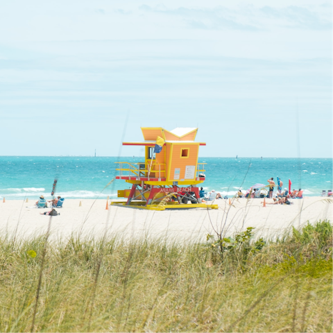 Reach Miami's pristine beaches in minutes