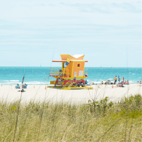 Reach Miami's pristine beaches in minutes