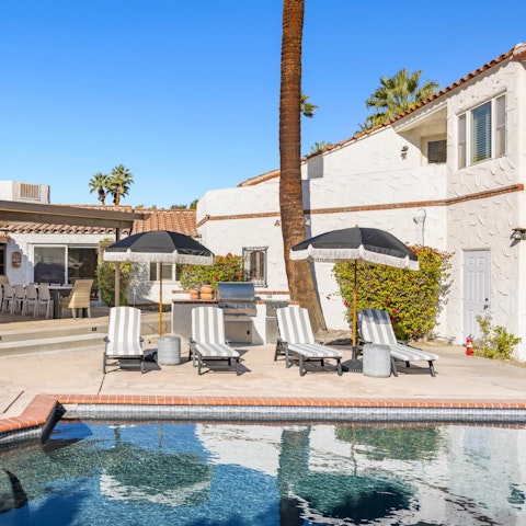 Savour the year-round sunshine from the lounger-lined pool