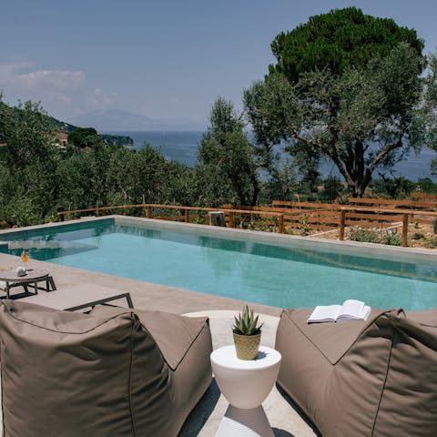 Tan by the pool or go for a swim to escape the heat