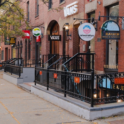 Walk around the block and go shopping on Newbury Street before a little fine dining