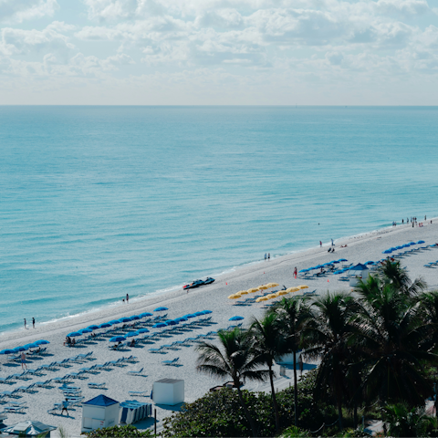 Pack a beach bag and spend the day on Miami South Beach