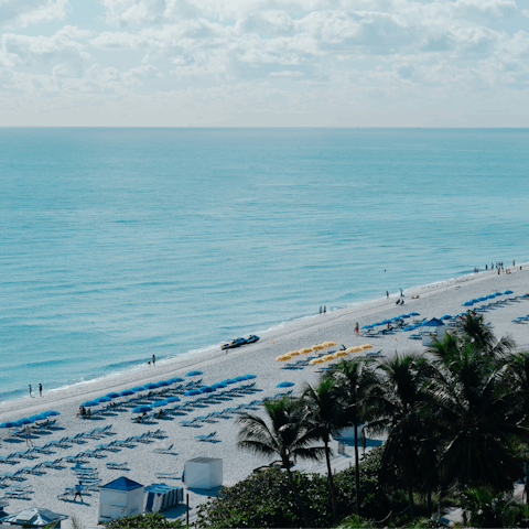 Pack a beach bag and spend the day on Miami South Beach