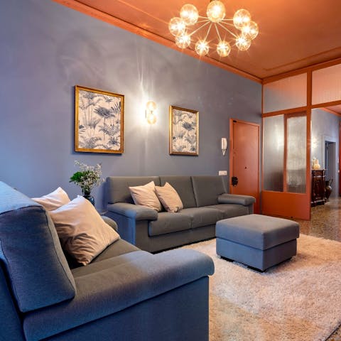 Chill out in the cosy living space