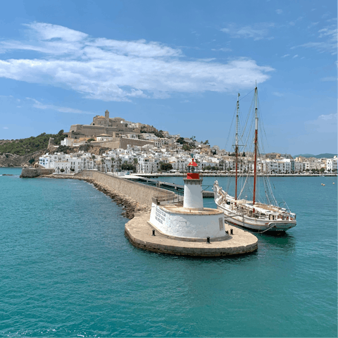 Venture to Ibiza Old Town for the day