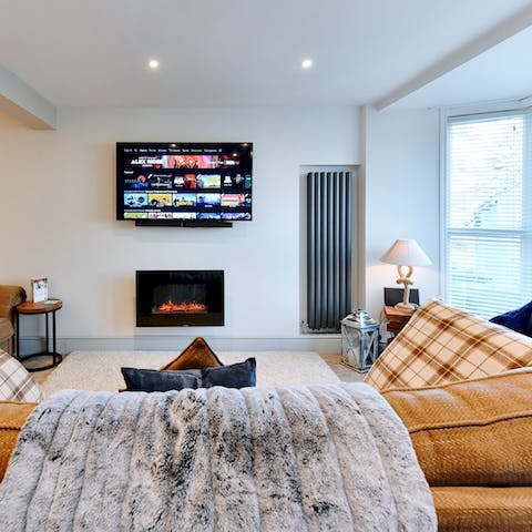 Curl up beside the fire for cosy film nights