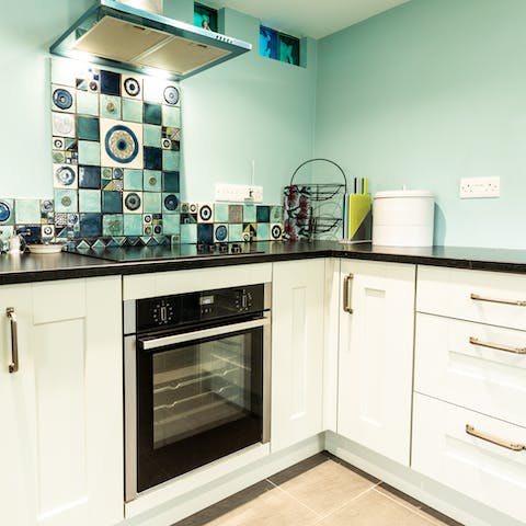 Whip up a hearty meal in the made-for-action kitchen