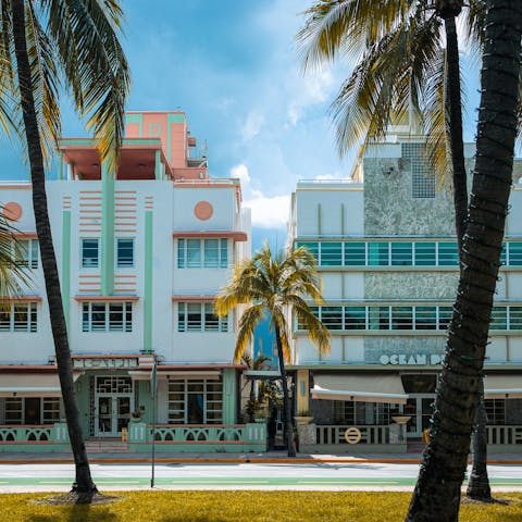 Check out the Art Deco architecture on nearby Ocean Drive
