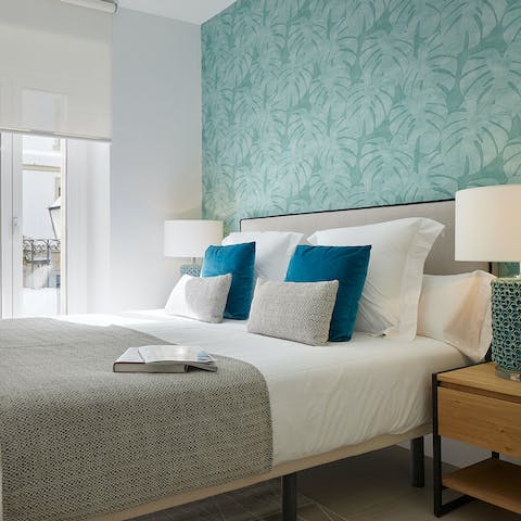 Climb into the comfortable beds and snuggle up for a good night's sleep