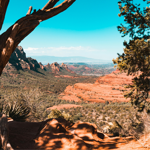 Head out on a hike in Red Rock State Park
