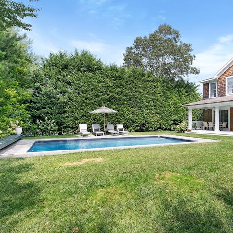 Take the plunge into your private pool