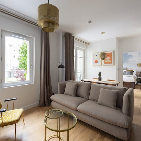 Kick your feet up in the lounge after a full day of exploring the city