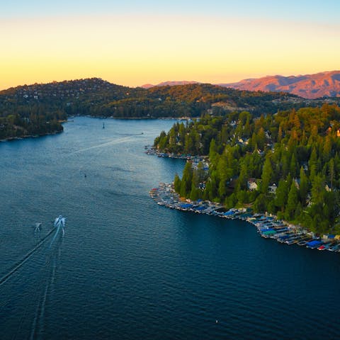 Stay near Lake Arrowhead in the San Bernardino Mountains