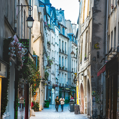 Step outside and explore the historic heart of Le Marais