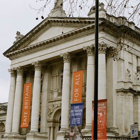 Take in the latest exhibit at the Tate Britain – it's a twenty-minute walk away