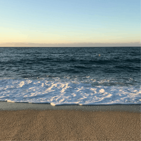 Visit the sandy beach of Les Lecques, 14 kilometres away