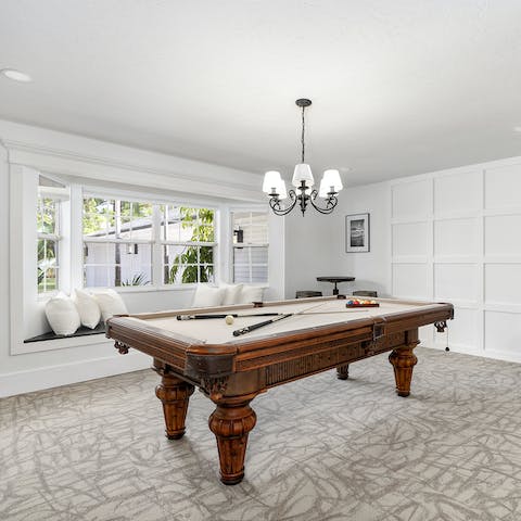 Grab a beer and play a late-night game of pool