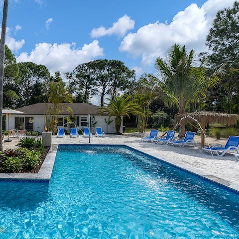 Take full advantage of the tropical climate by spending days in the pool