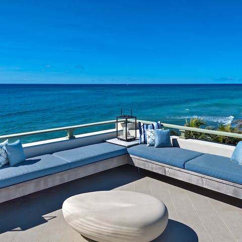 Listen to the waves as you catch some rays on the suntrap rooftop deck