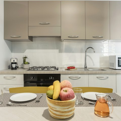 Whip up delicious Italian meals in the kitchen