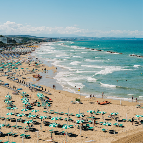Stroll down to the beach – just steps away
