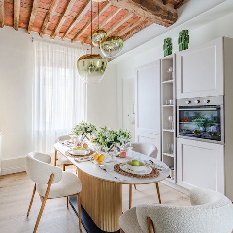 Cook fresh pasta and dine in together