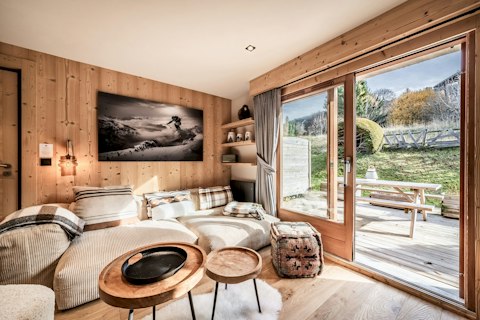 Sink into deep sofas after a day on the slopes
