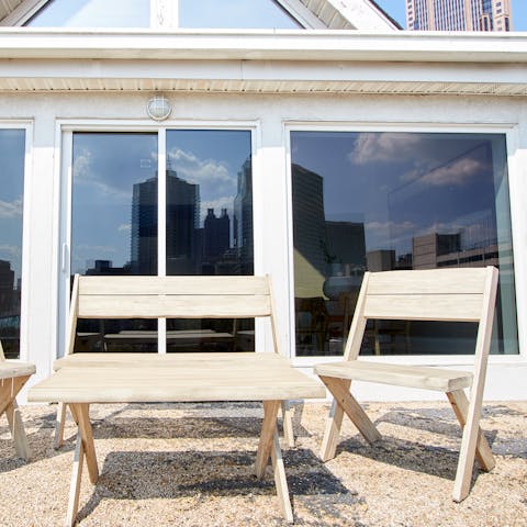 Wake up and step onto the balcony to enjoy your morning coffee in the fresh air