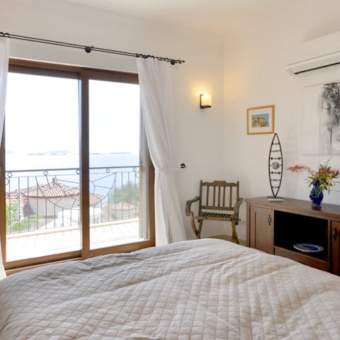 Wake up and head straight onto the balcony to admire the view