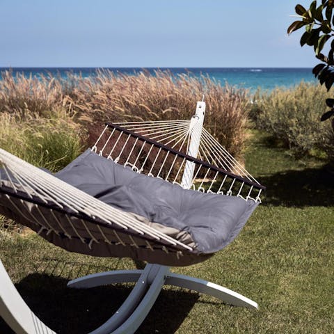 Catch some rays in the comfort of the hammock on the lawn