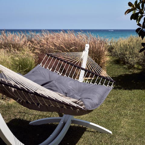 Catch some rays in the comfort of the hammock on the lawn