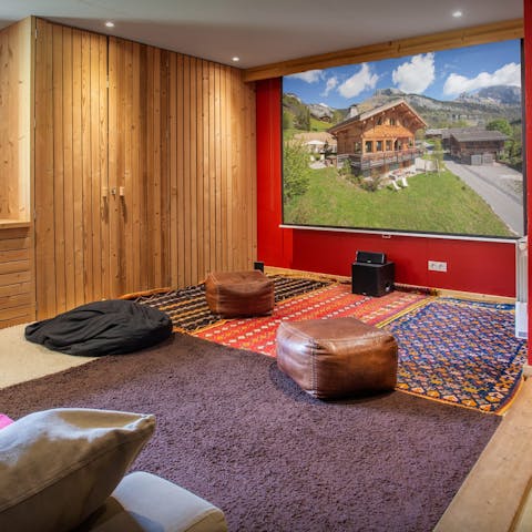 Watch your favourite flick in the home cinema